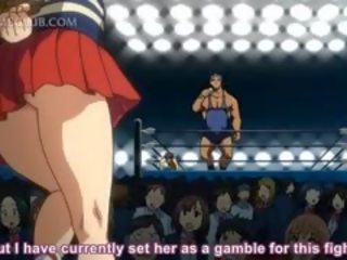 Didelis krūtinėmis anime mergina stripped nuogas už grupinis išdulkinimas šūdas