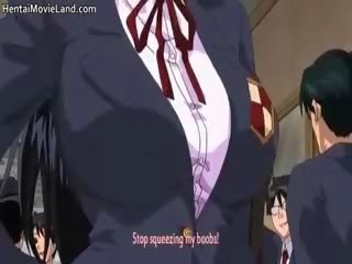 Koket anime hogeschool cuties zuigen manhood part3
