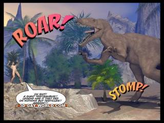 Cretaceous liige 3d gei koomik sci-fi täiskasvanud video jutt