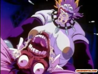 Hentai fellow prigautas ir žiauriai pakliuvom iki monstras krūtys anime