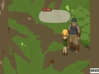 Hentai elf schoolgirl brutally fucked