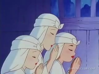 Naken animen nuns har xxx filma för den först tid
