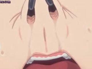 Anime tramp izpaužas masīvs krūtis fucked