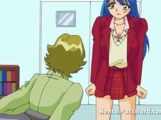 Glamurozna manga tajnica pridobivanje miniature cooter prsti s ji šef v na pisarna