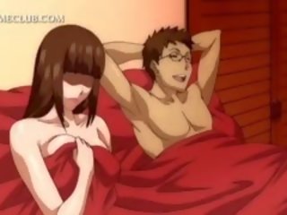 3d animen ms blir fittor körd utomhus nudism i säng