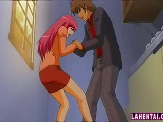 Hentai teenager fondled and fingered
