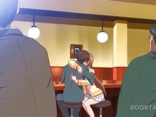 Raudonplaukiai anime mokykla lėlė seducing jos gražu mokytojas
