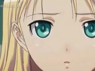 Blondýna anime víla na opätky blows a fucks ťažký kokot
