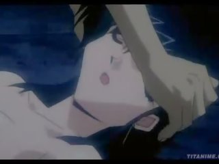 Exhausted anime slet met neuken ongelooflijk titties krijgt brutaal geneukt door een demon