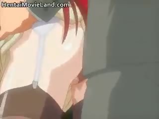 Aanlokkelijk roodharige anime femme fatale krijgt klein vastgrijpen part4