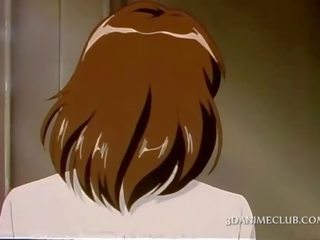Sensuaalne anime siren fantasizing kohta räpane film sisse dušš