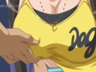 Vollbusig anime x nenn video sklave wird nippel pinched im öffentlich