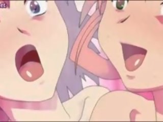 Anime csaj tart kétnemű pénisz