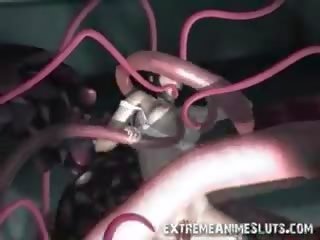 3d wanita simpanan musnah oleh asing tentakel!