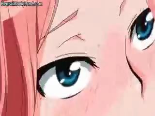 Attractive gyömbér anime tini fújó cső part5